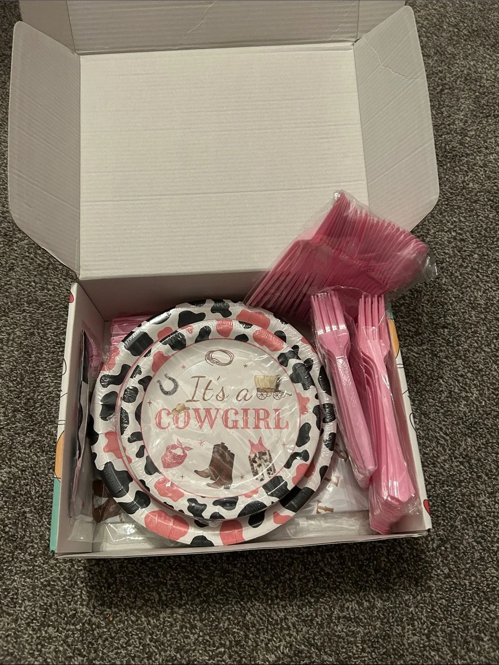 Best Wishes Party Gift Box for Cowgirl Baby Shower